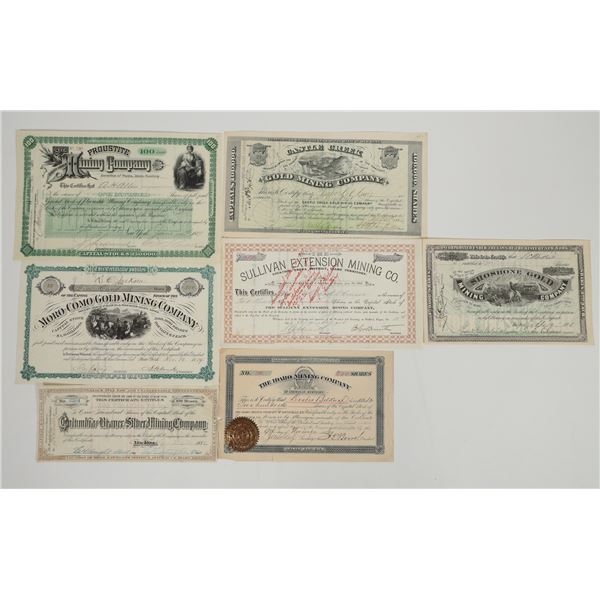 Idaho Mining Stocks, 1879-1889 (7) [205536]