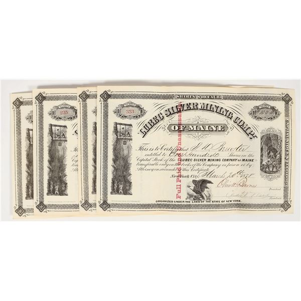 Lubec Silver Mining Company of Maine Stocks, 1877-78 [204287]