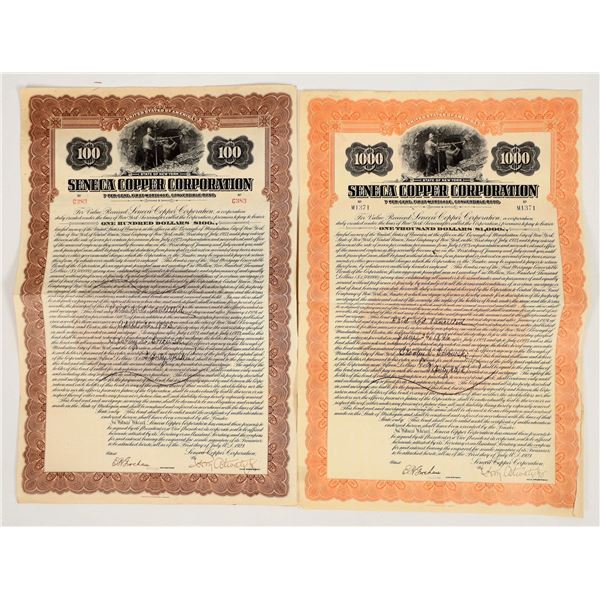 Seneca Copper Corporation Convertible Bond c.1923 (180+) [206326]