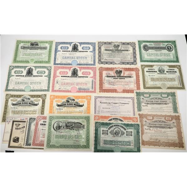 Michigan Mining Stocks /Bonds (24) [200716]