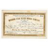 Image 1 : Morning Star Silver Mining Company Stock Certificate, 1887 [204180]