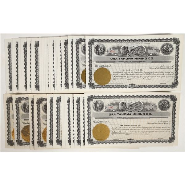 Ora Tahoma Mining Co. Stocks.  (75) [206028]