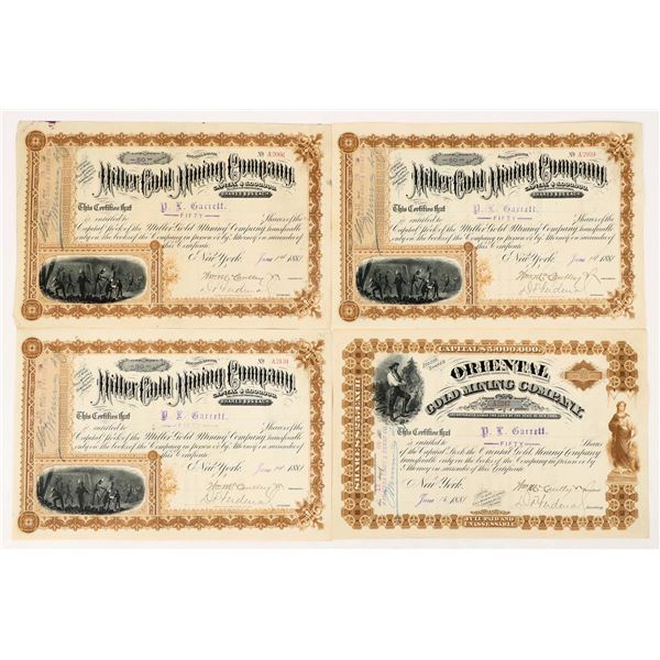 Oriental Gold Mining Co. Stocks 1881 (4) [206238]