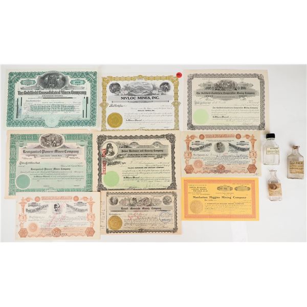 Goldfield Stocks And Bottles. [206555]