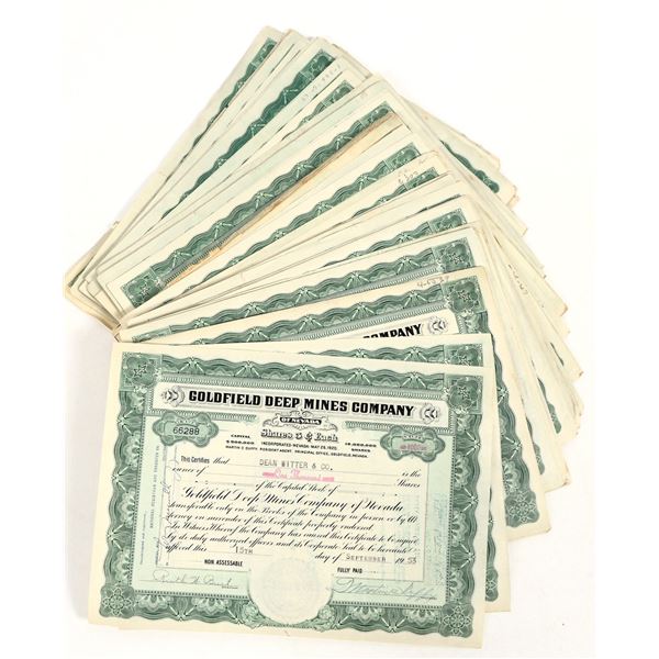 Goldfield Deep Mines Co. Stock (100+) [206484]
