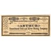 Image 1 : Arthur Consolidated Gold & Silver Mining Co. Stock Certificate, 1879 [195875]