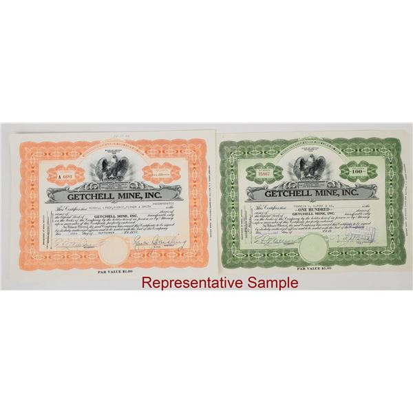 Getchell Mine, Inc. Stocks (200+) [206849]