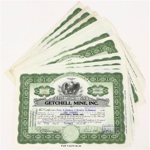 Getchell Mine, Inc. Stocks 1945 (23) [206426]