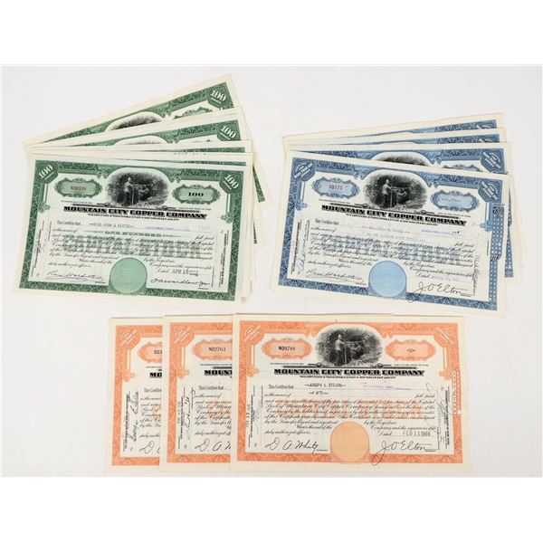 Mountain City Copper Company Stocks  c.1943-46 (15) [206429]