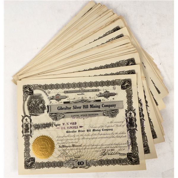 Gibraltar Hill Silver Mining Stocks, 1920 (80) [205878]