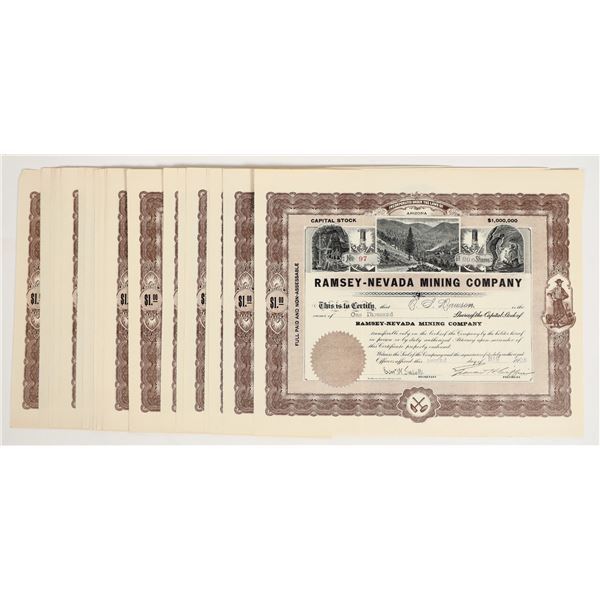 Ramsey-Nevada Mining Company c. 1908 (28) RARE! [206206]