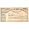 Image 1 : Avon Gold & Silver Mining Co. Stock Certificate, 1863, Nevada Territory [198146]