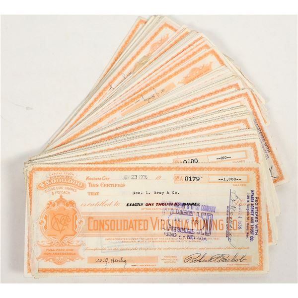 Consolidated Virginia Mining Co Stocks (100+ [206483]