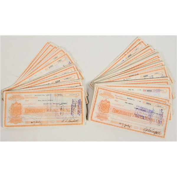 Consolidated Virginia Mining Co.  Stocks. (150) [206482]