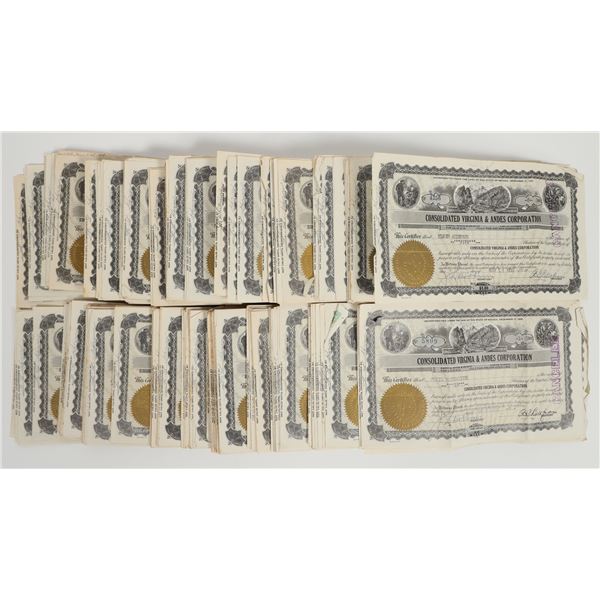 Consolidated Virginia & Andes Corp. Stocks (350) [205774]