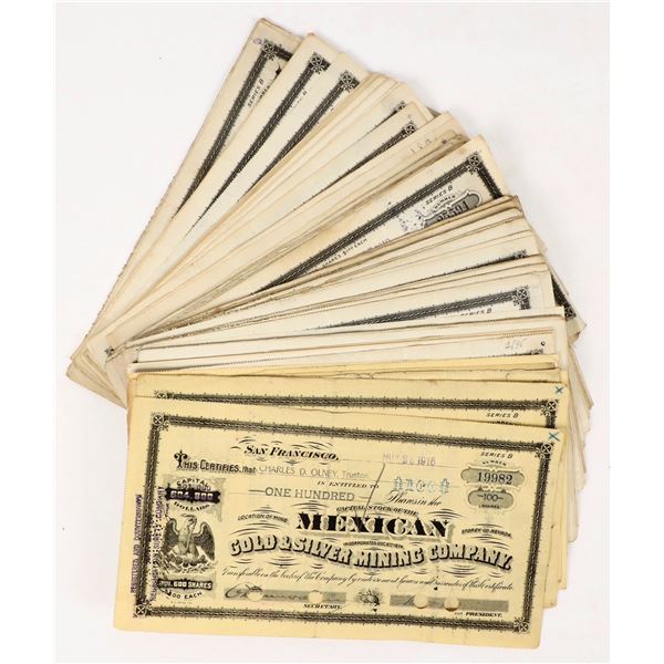 Mexican Gold & Silver Co. Stocks (160) [206400]