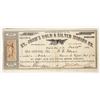 Image 1 : St. John's Gold & Silver Mining Co. Stock Certificate, Comstock 1864 [203943]