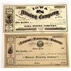 Image 1 : Two Different Virginia City, Nevada Mining Stock Certificates [204758]