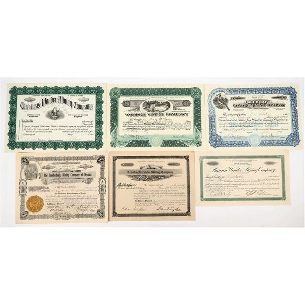 Nevada Wonder Mining District Stocks [205315]