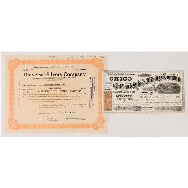 Nevada Mining Stocks (2) [205662]