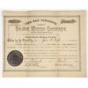 Image 1 : San Vicente Silver Mining Co. Stock Certificate, Silver City, NM, 1888 [204147]