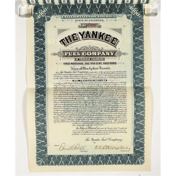 Yankee Fuel Company Bond, 1896 [203576]