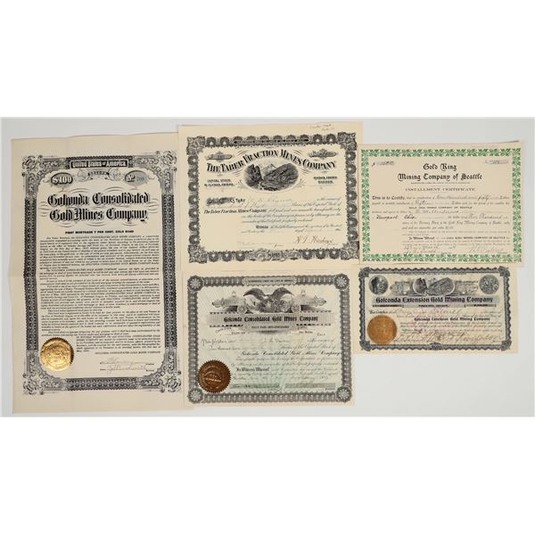 Cracker Creek, Baker County, Oregon Mining Stock Group [201704]