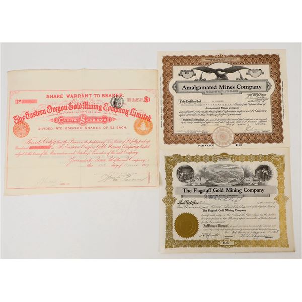 Oregon Mining Stocks 1889, 1928 (3) [206431]