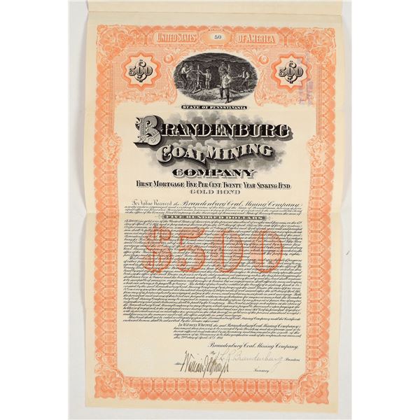 Brandenburg Coal Mining Co. Bond.  [206498]