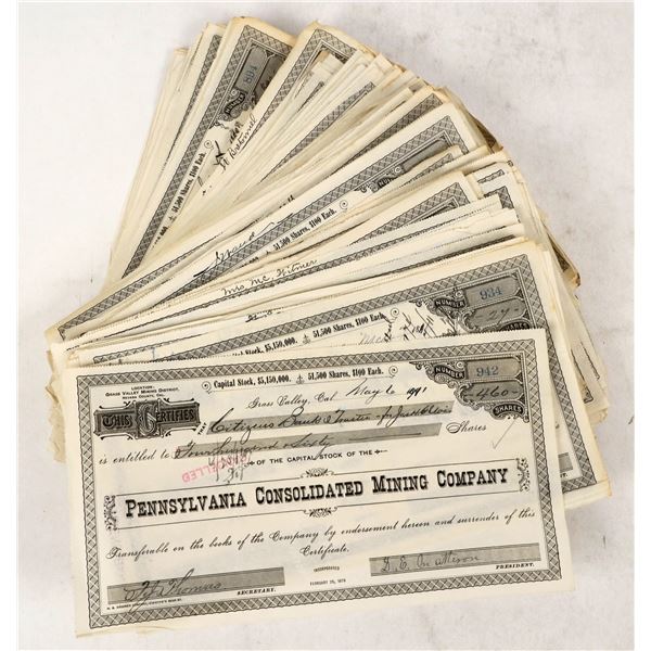 PA Consolidated Mining Co. Stocks, 1898-1911 (160) [206812]