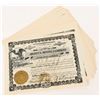 Image 1 : Arizota Mining Company Stock Certificates Signed by Seth Bullock, Deadwood Sheriff  (25) [206662]