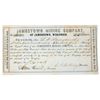 Image 1 : Jamestown Mining Company Stock Certificate, 1856 [198137]