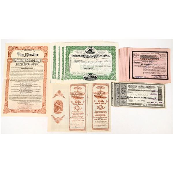 Wyoming Mining Stocks, 4 different c.1890-1925 (35) [206583]