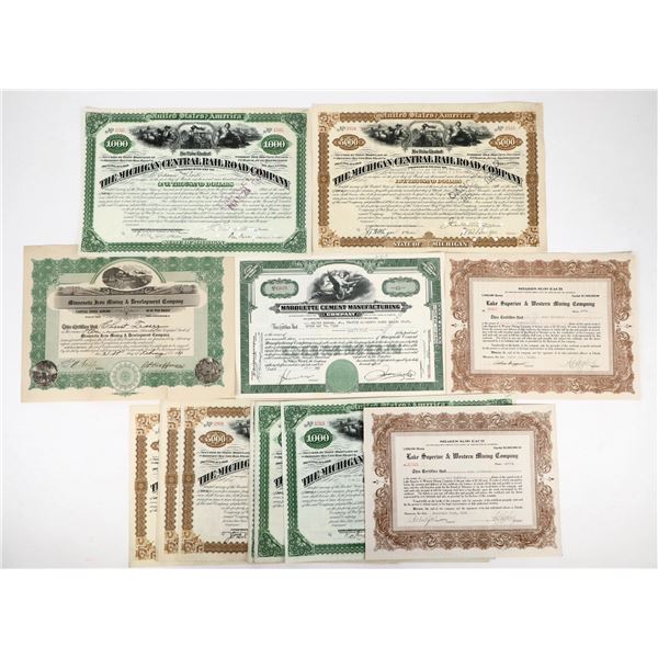 Great Lakes Mining & Railroad Stocks (18) [206968]