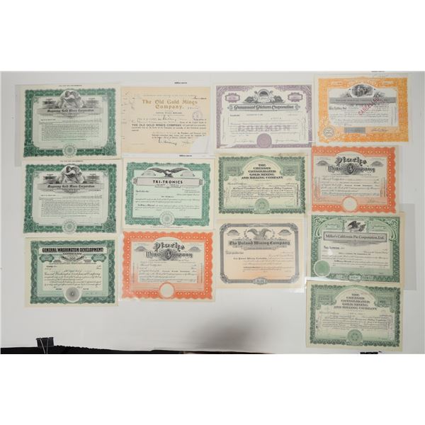 Grab Bag Mystery Collection of Mining and Other Stocks [200746]