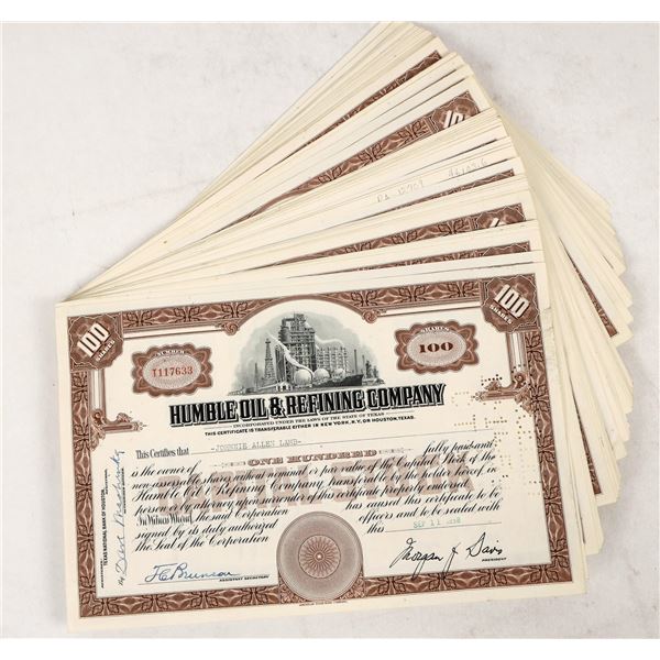 Humble Oil & Refining Co. Stocks, 1957-58 (90) [206818]