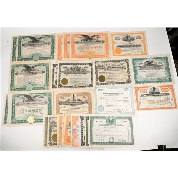 Oil Company Stock Certificates (27) [207022]
