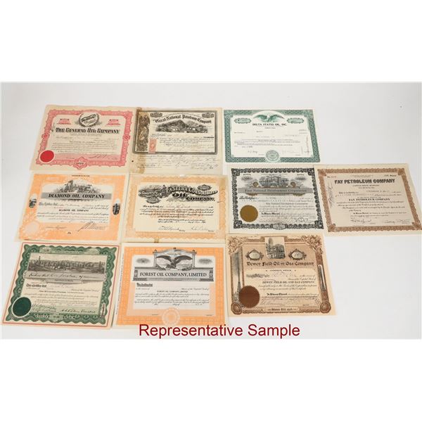 Oil Stock Box Lot [201994]