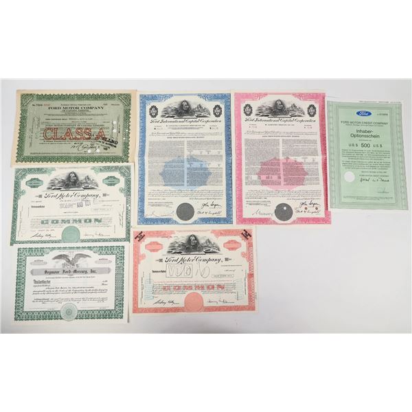 Ford Motor Company Bond & Stock Group (7 Different) [205407]