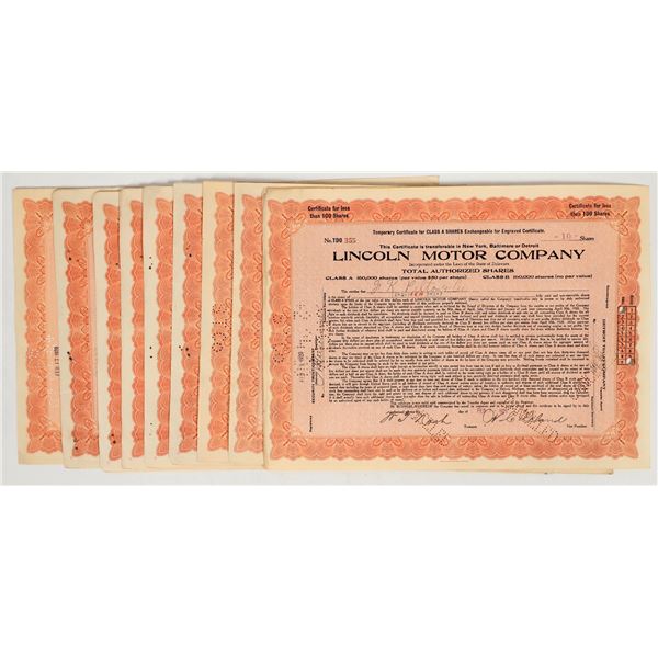 Lincoln Motor Co. Stocks [201236]