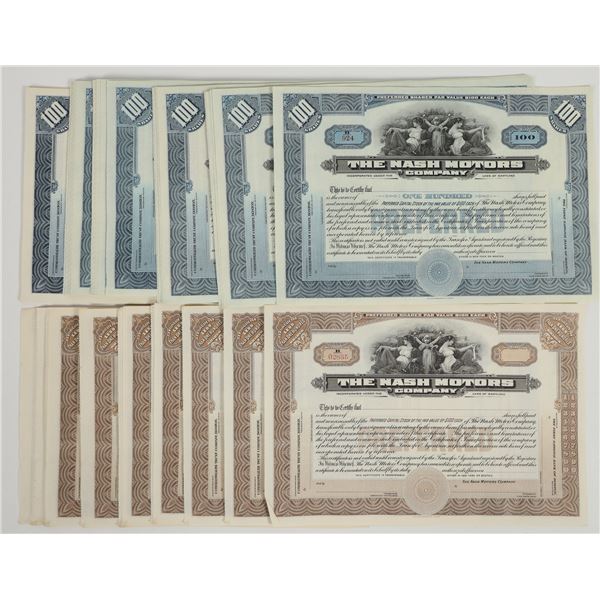 Nash Motors Company Stocks (120) [205490]