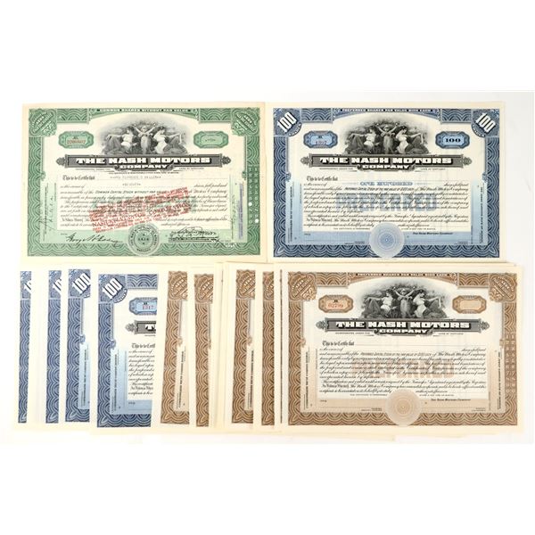 Nash Motors Co. Stocks, c. 1937 (35) [206279]