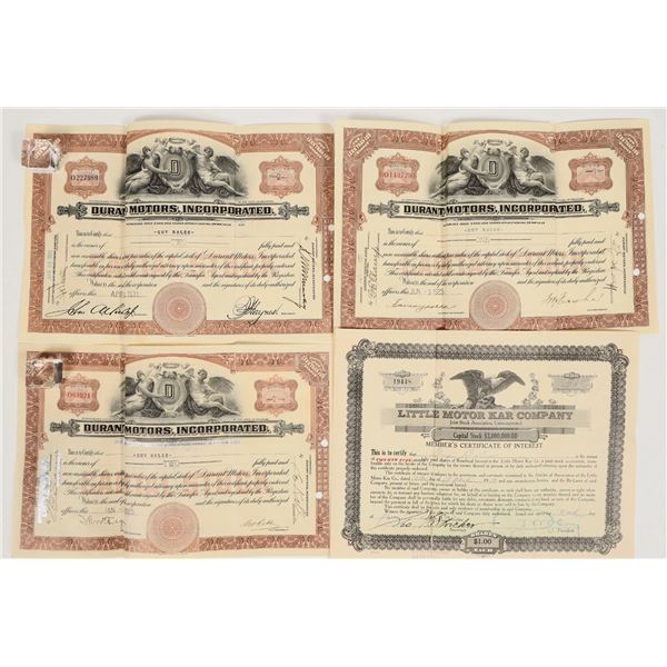 Group of Auto Stocks (4) [202185]