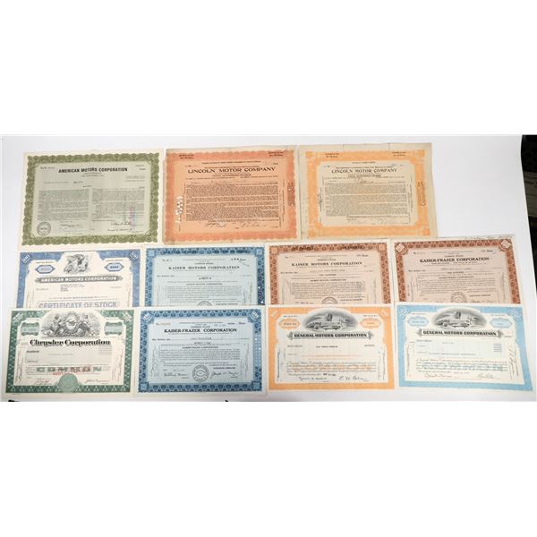 Mainstream Automobile Company Stock Collection (14) [197960]