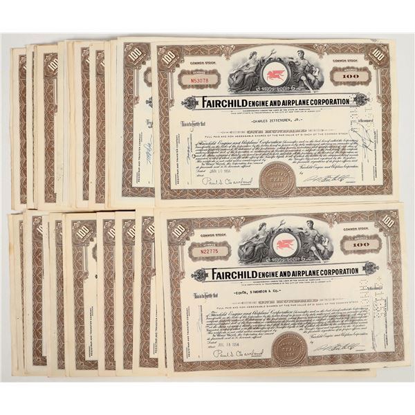 Fairchild Engine and Airplane Corp. Stocks. (50) [206168]