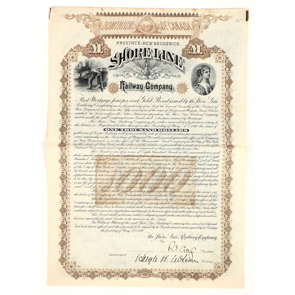 Gold Bond: Shore Line Railway Co., 1890 [206291]