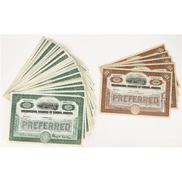 International Railways of Central America Stocks (60) [206093]