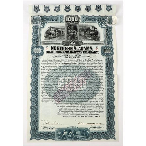 Northern Alabama Coal, Iron, & Railway Co. Gold Bond, 1900 [198162]