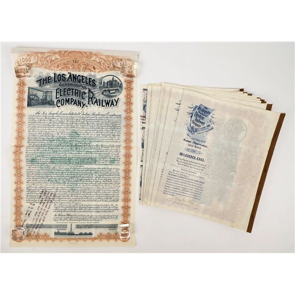 Los Angeles Consolidated Electric Railway Company Gold Bond Certificates Group [206647]