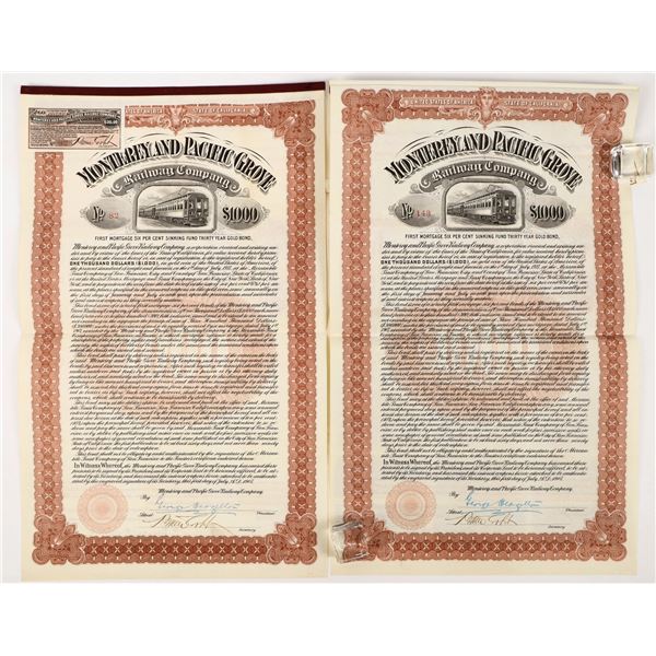 Monterey And Pacific Grove Railway Co. Bonds. [206634]